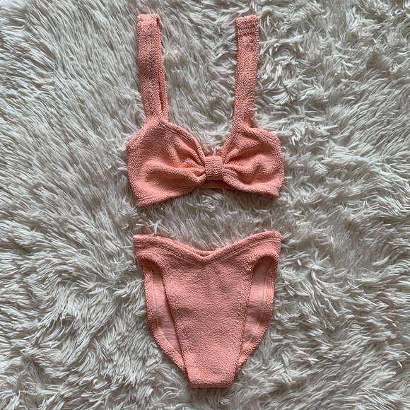 NWT Hunza g bonnie bikini in peach one size - Picture 6 of 9
